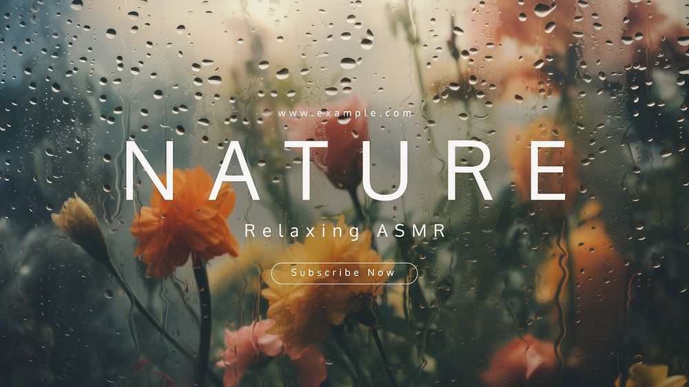 Nature Youtube cover template  design