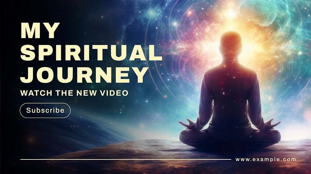 My spiritual journey Youtube cover template