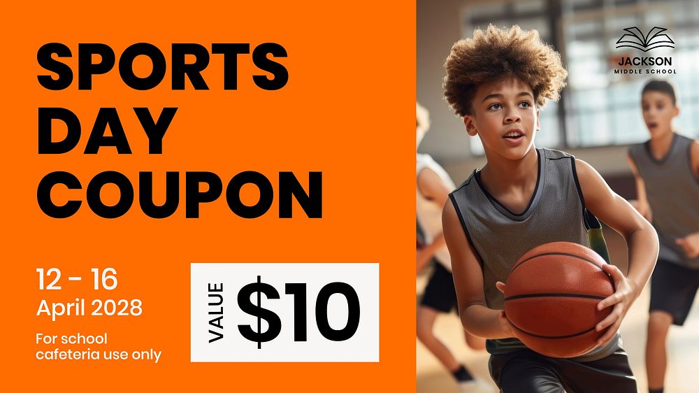 Sports day coupon template