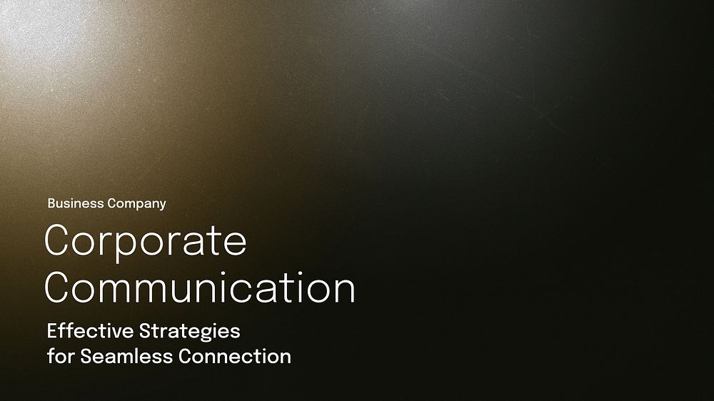 Corporate communication business template