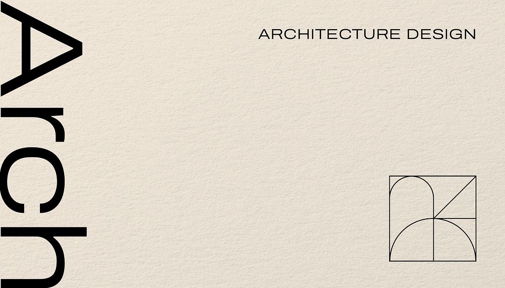 Architect business card template