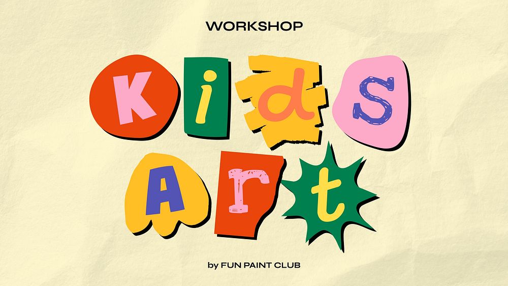 Kids art workshop presentation template