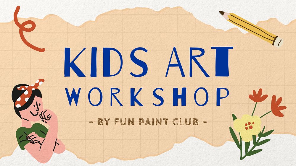 Kids art workshop presentation template