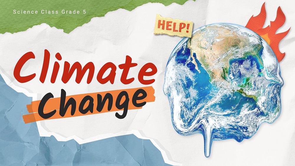 Climate change presentation template