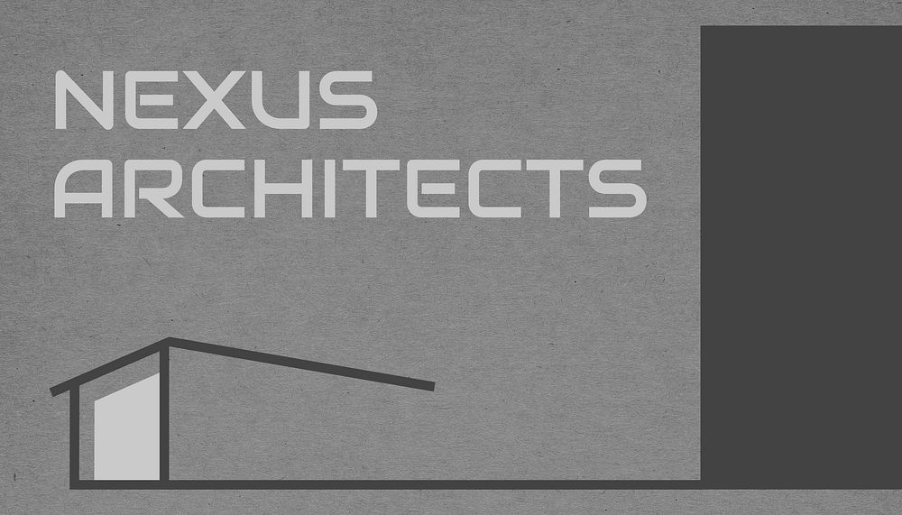 Architect business card template