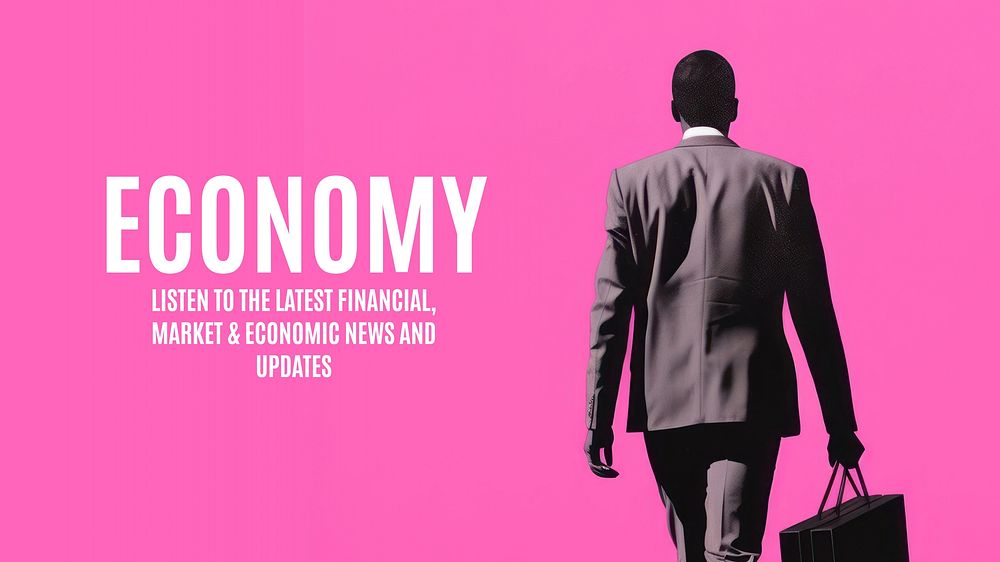 Economy & finance blog banner template