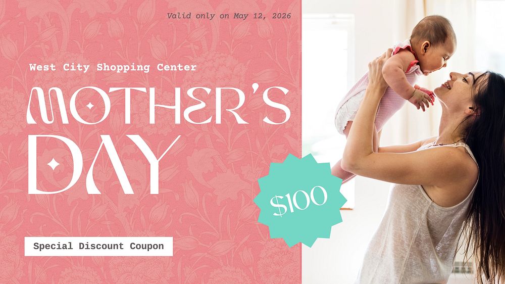 Mother's day coupon template