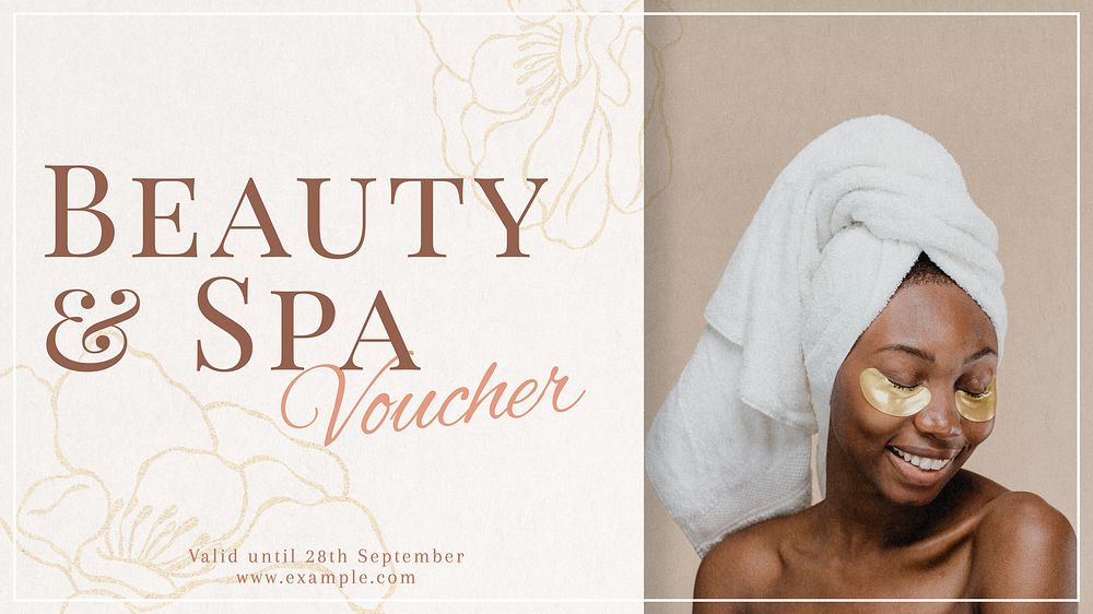 Beauty & spa voucher template