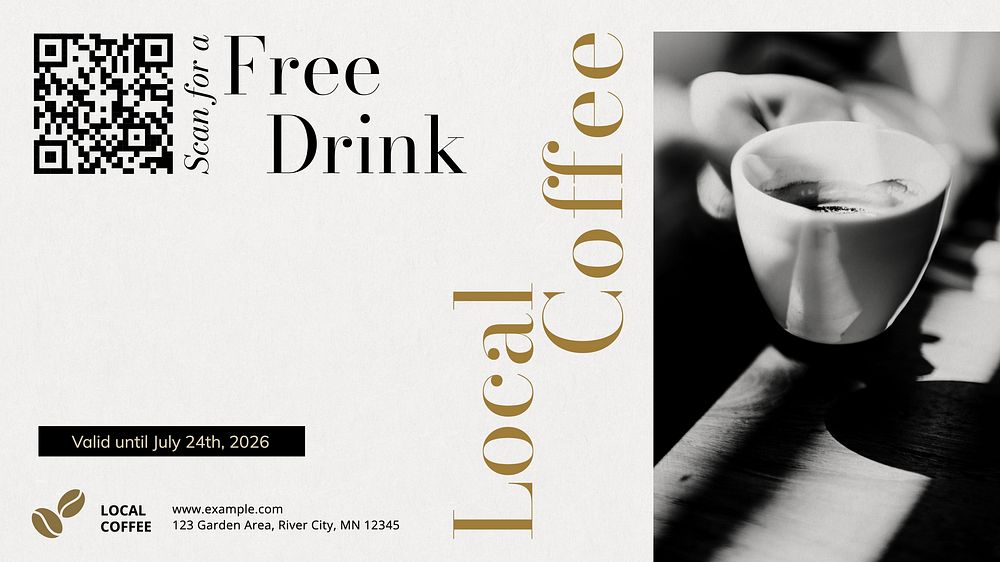 Free coffee voucher template