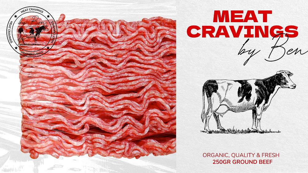 Ground beef label template