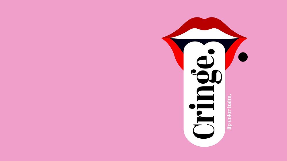 Lip balm logo blog banner template