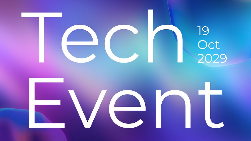 Tech event presentation template