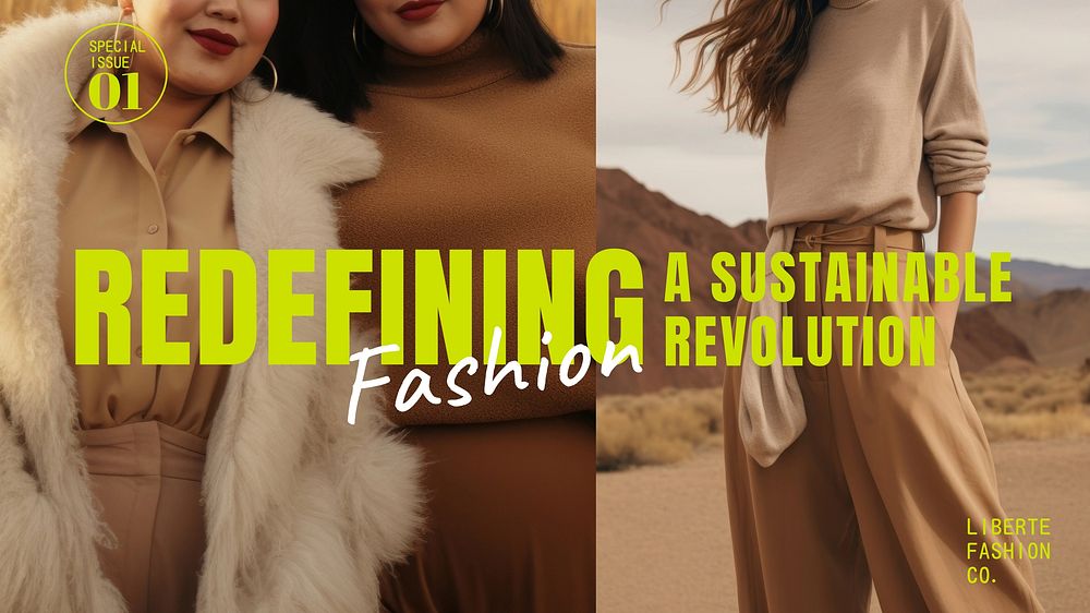 Sustainable fashion startup presentation template