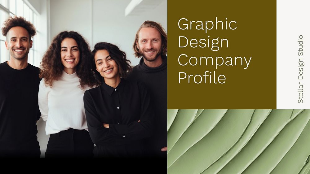 Graphic design company presentation template