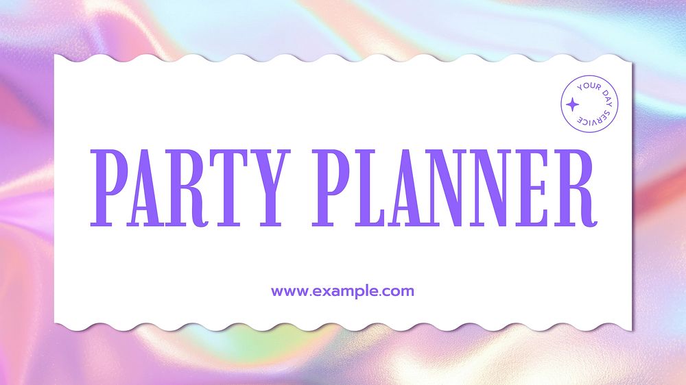 Party planner presentation template