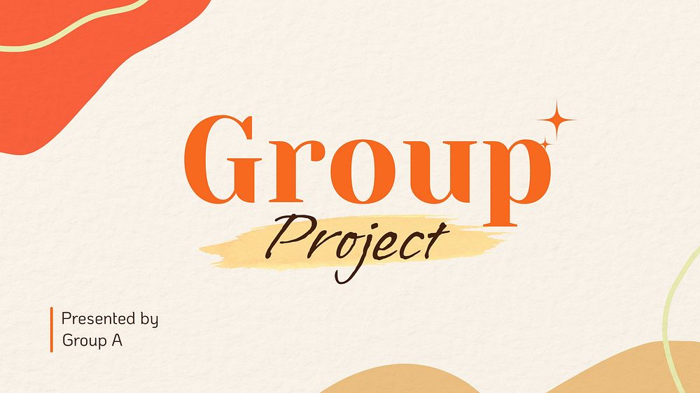 Group project presentation template