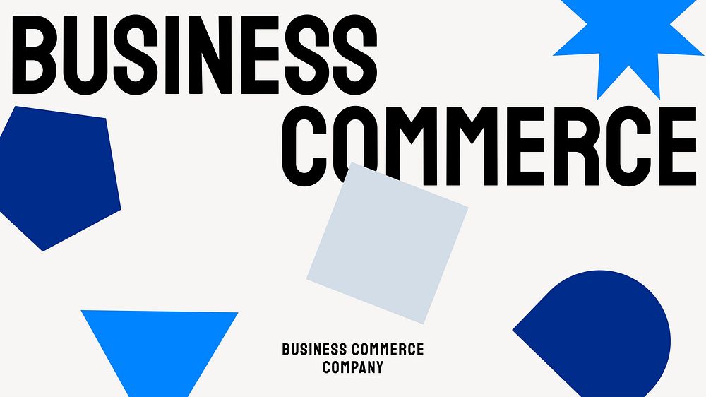 Business commerce presentation template