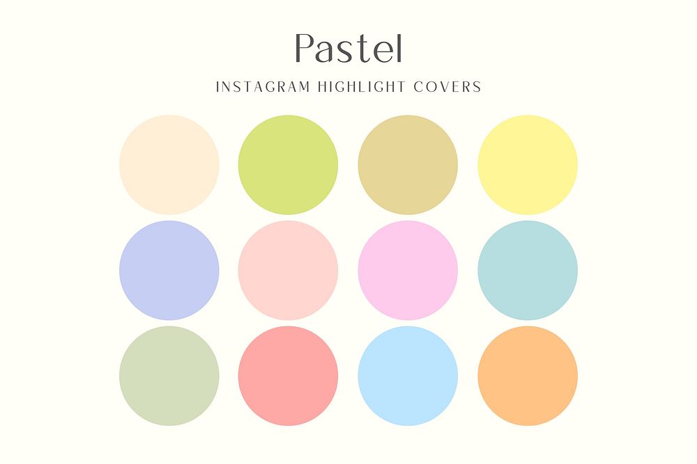 Pastel Instagram story highlight cover template