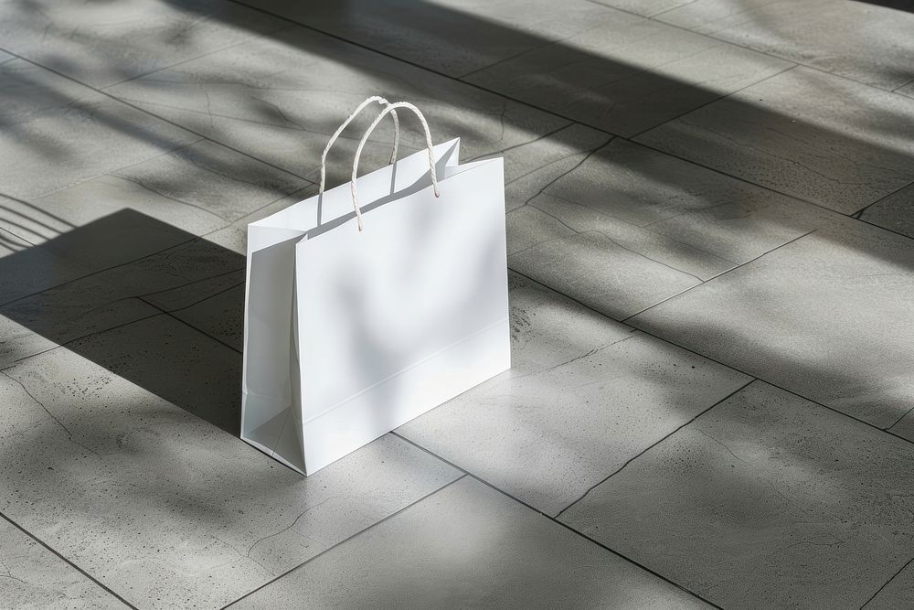 Shopping bag mockup accessories accessory flooring.