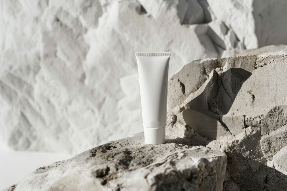 White skin cares packaging cosmetics outdoors nature.