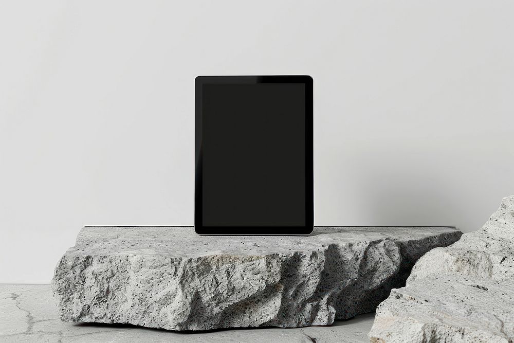 A tablet mockup electronics blackboard hardware.
