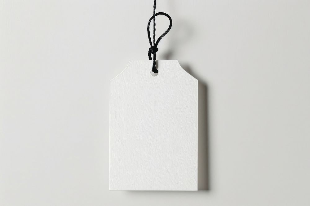White tag accessories accessory paper.
