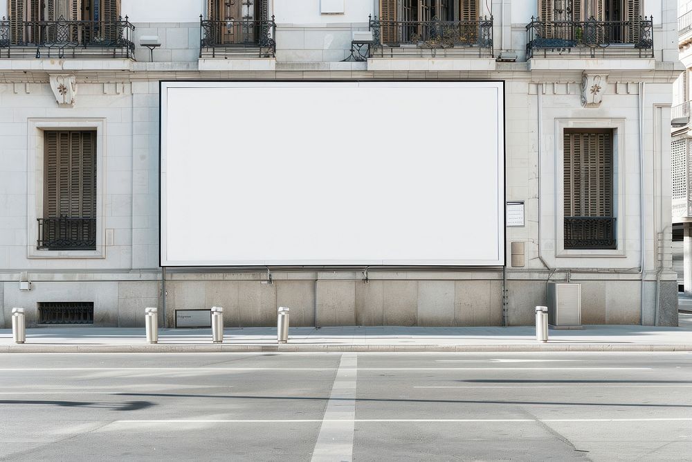 White billboard mockup electronics screen white board.