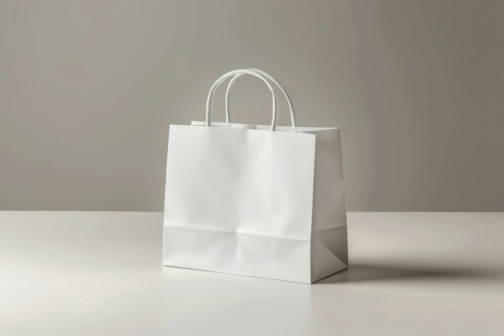 White paper bag accessories accessory handbag.