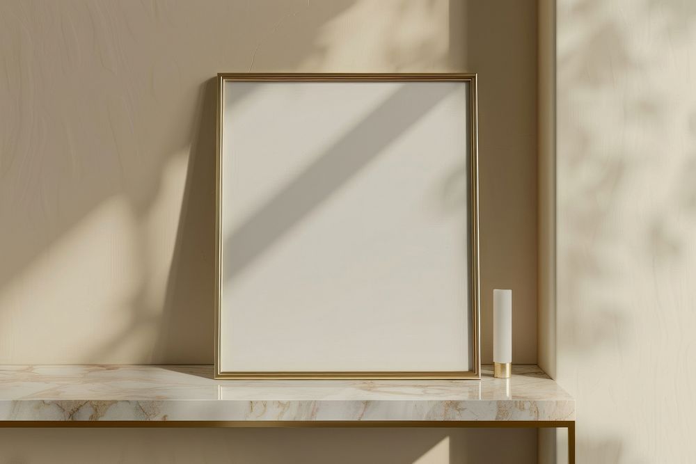 Frame mockup white board photo frame.