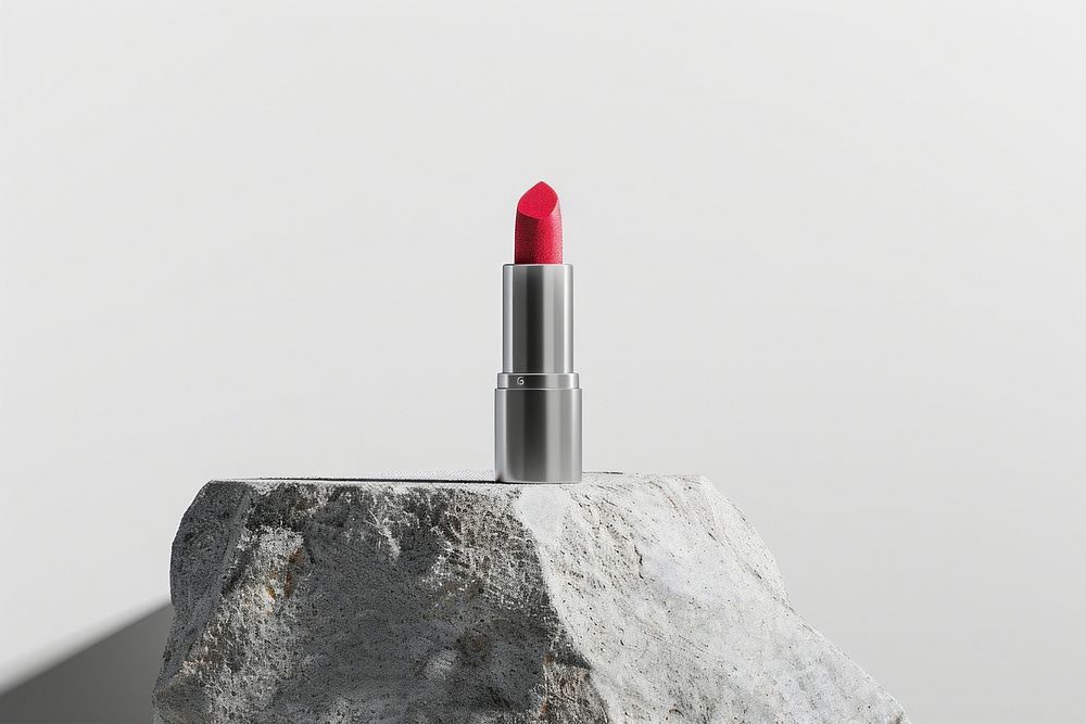 A lipstick mockup cosmetics.