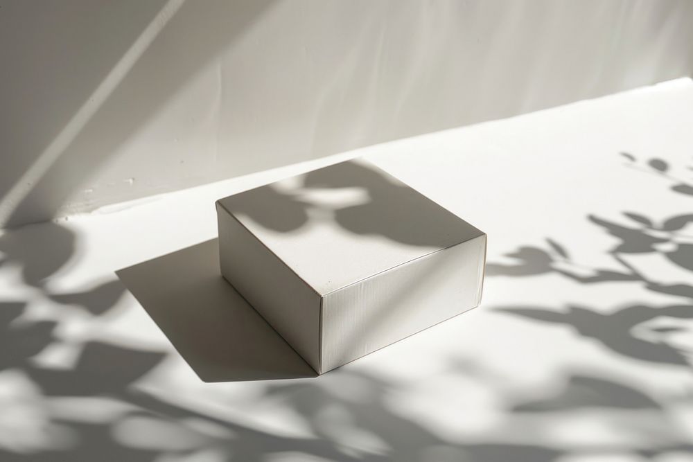 White cardboard box furniture pottery carton.