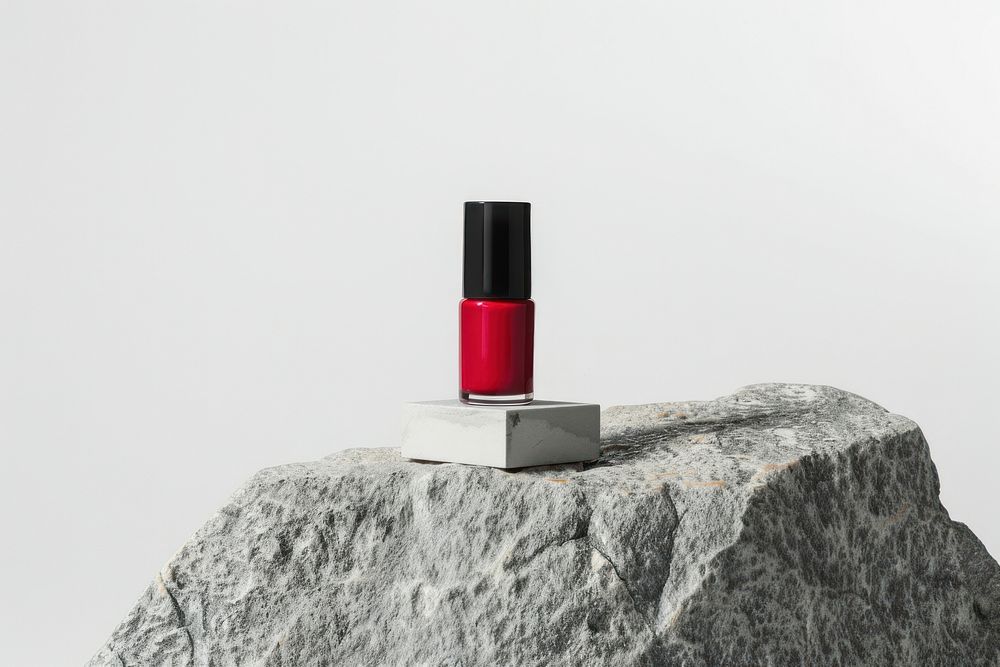 A nail polish mockup cosmetics lipstick.