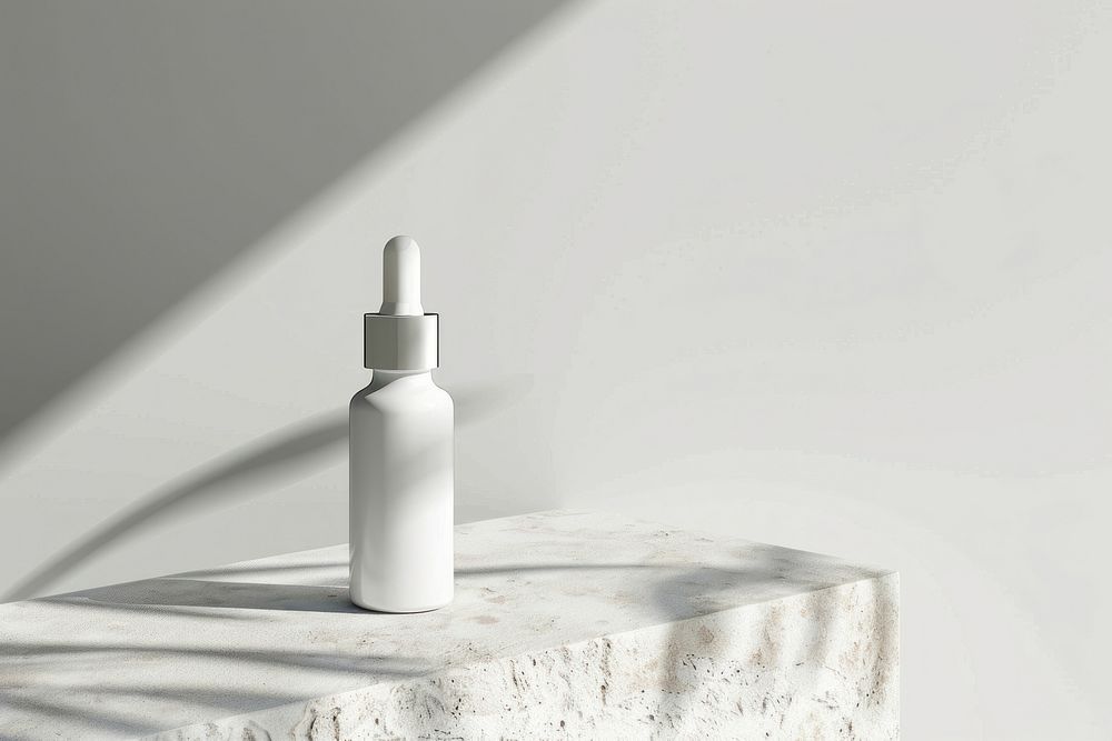 A serum skincare bottle mockup cosmetics.