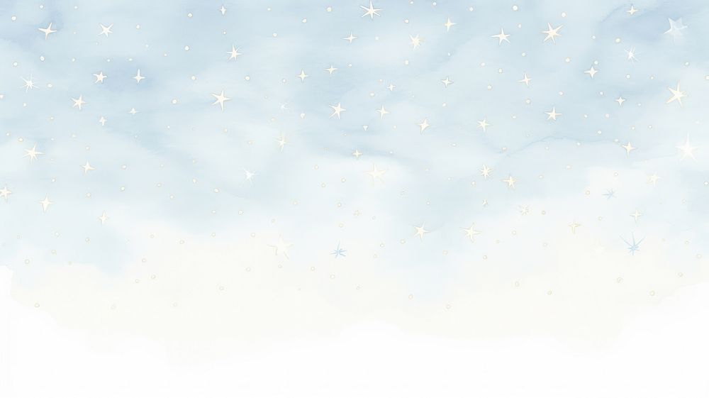 Starry sky as divider watercolor outdoors confetti texture.