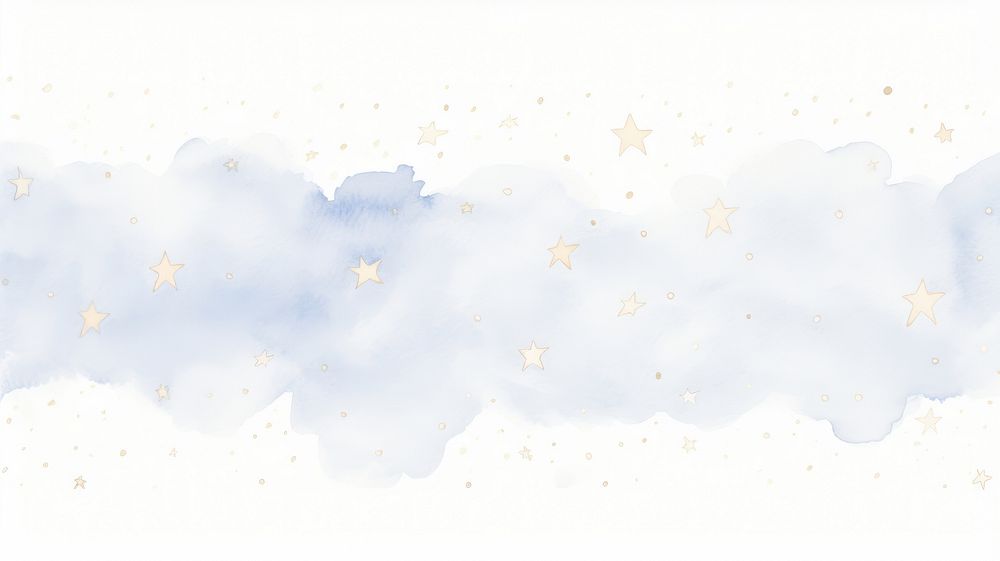 Starry sky as divider watercolor confetti paper foam.