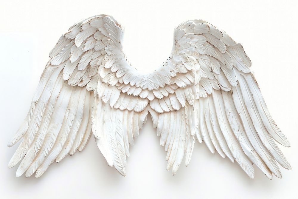 White angel wings archangel vulture animal.