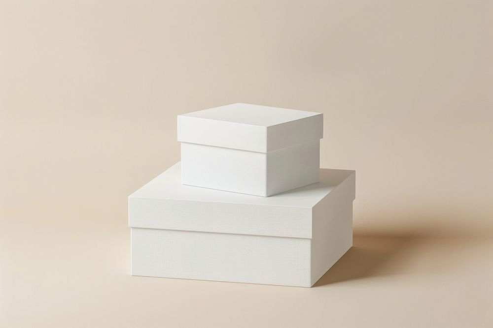 White box cardboard carton.