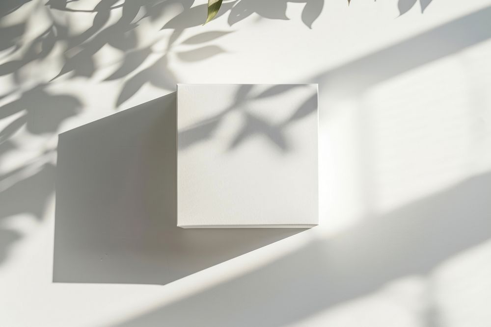 White cardboard box architecture windowsill letterbox.