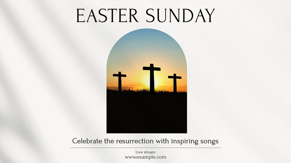 Easter Sunday  blog banner template