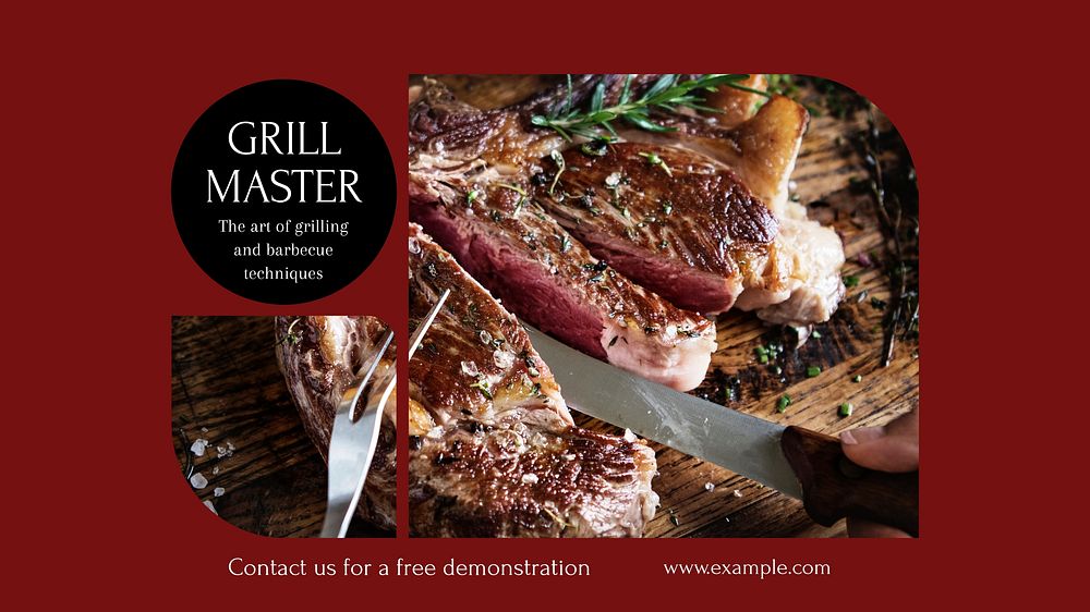 Grill Master blog banner template