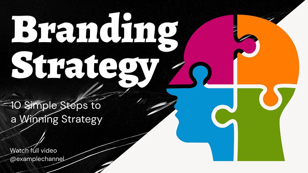Branding strategy blog banner template