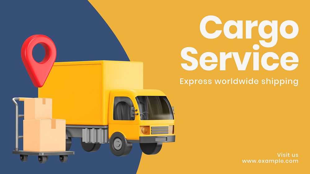 Cargo service blog banner template