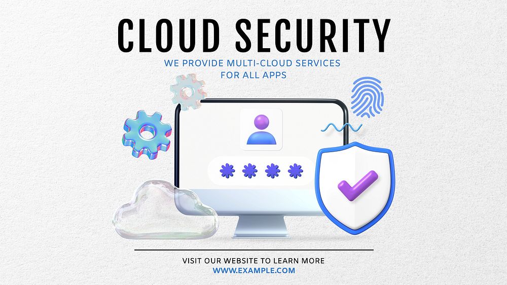 Cloud security blog banner template