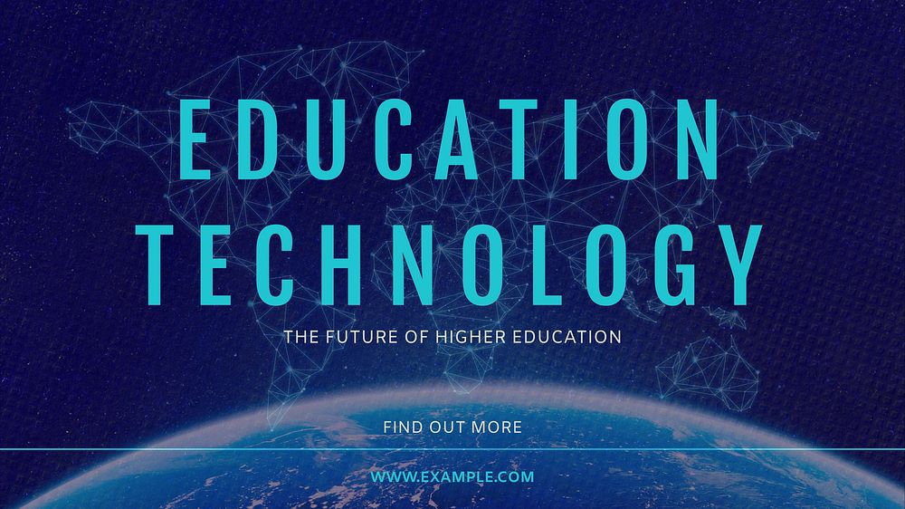 Education technology blog banner template