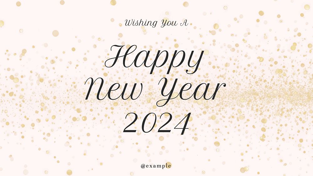 Happy new year  blog banner template