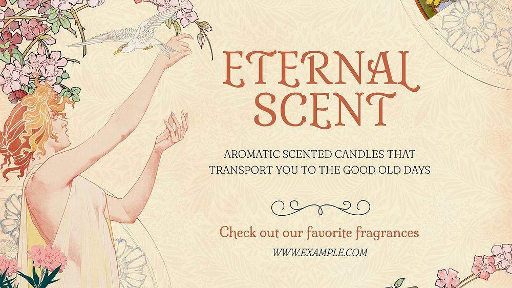 Scented candles blog banner template