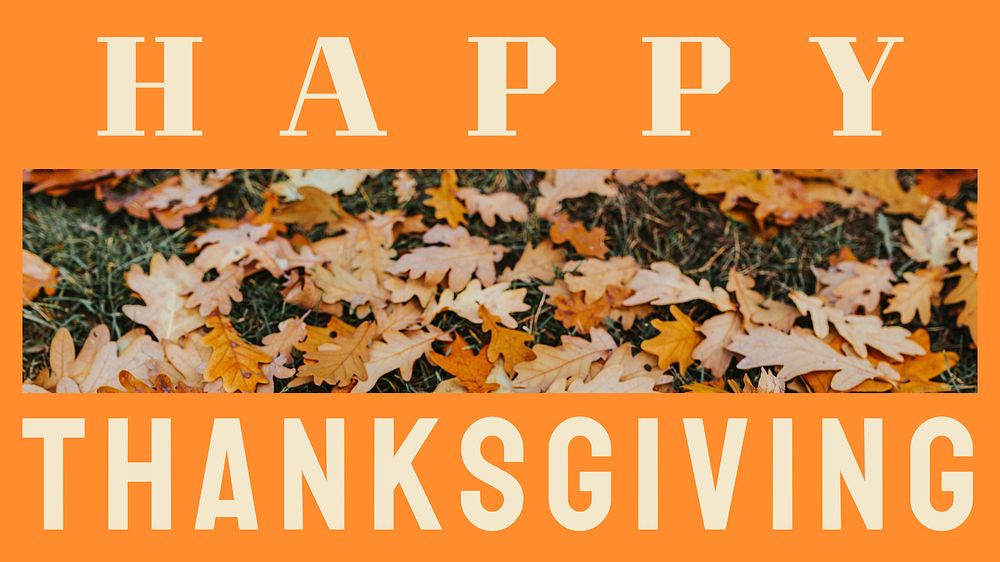 Happy thanksgiving  blog banner template
