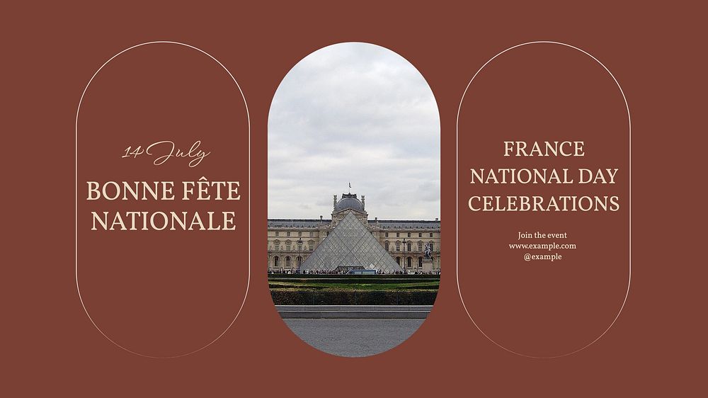 France national day blog banner template