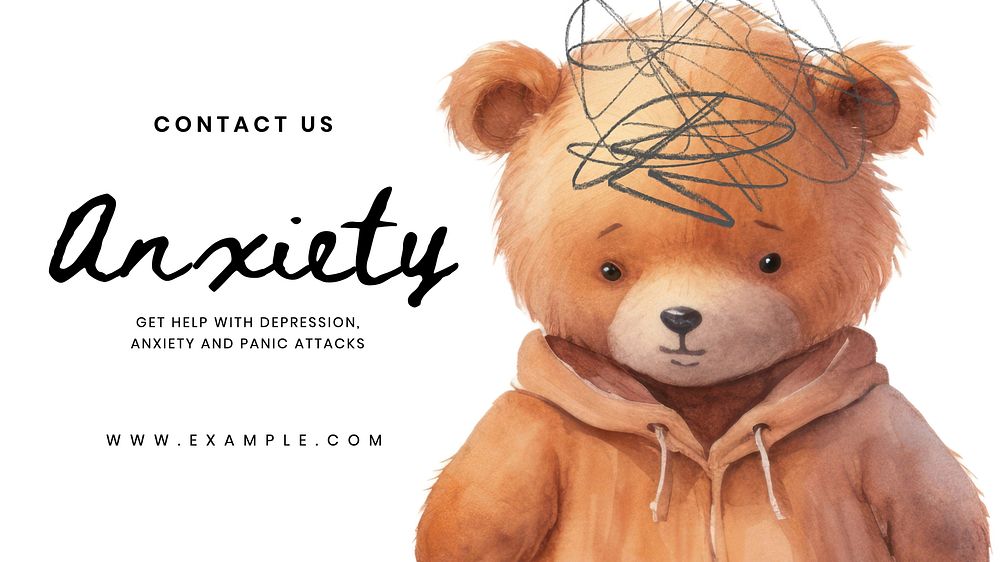 Anxiety blog banner template
