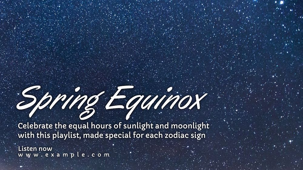 Spring equinox blog banner template